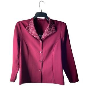Blair Vintage Blazer Womens L Long Sleeve Shawl Collar Formal Officewear Retro